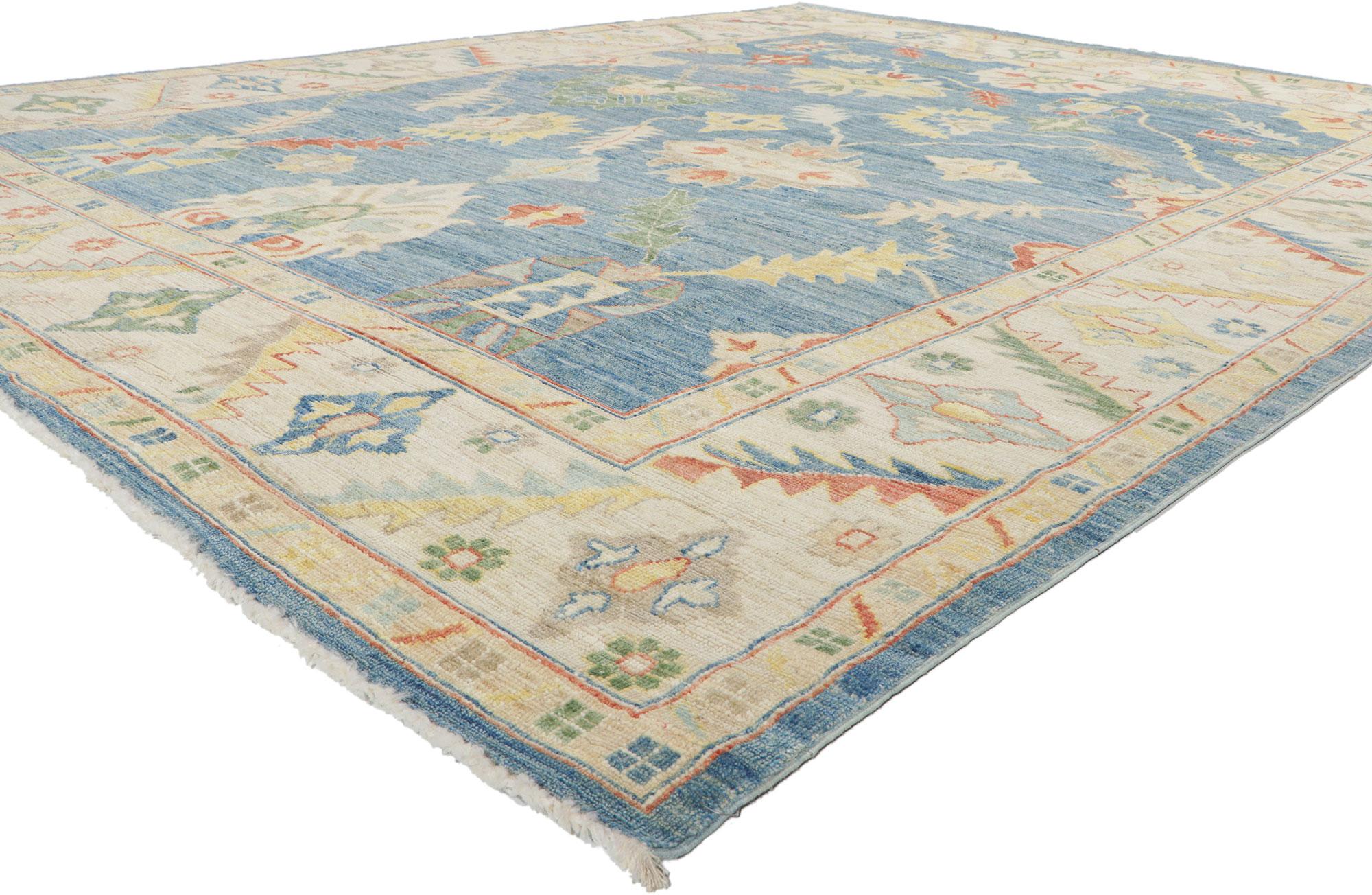 80958 new Contemporary Oushak rug, 09'02 x 11'09.