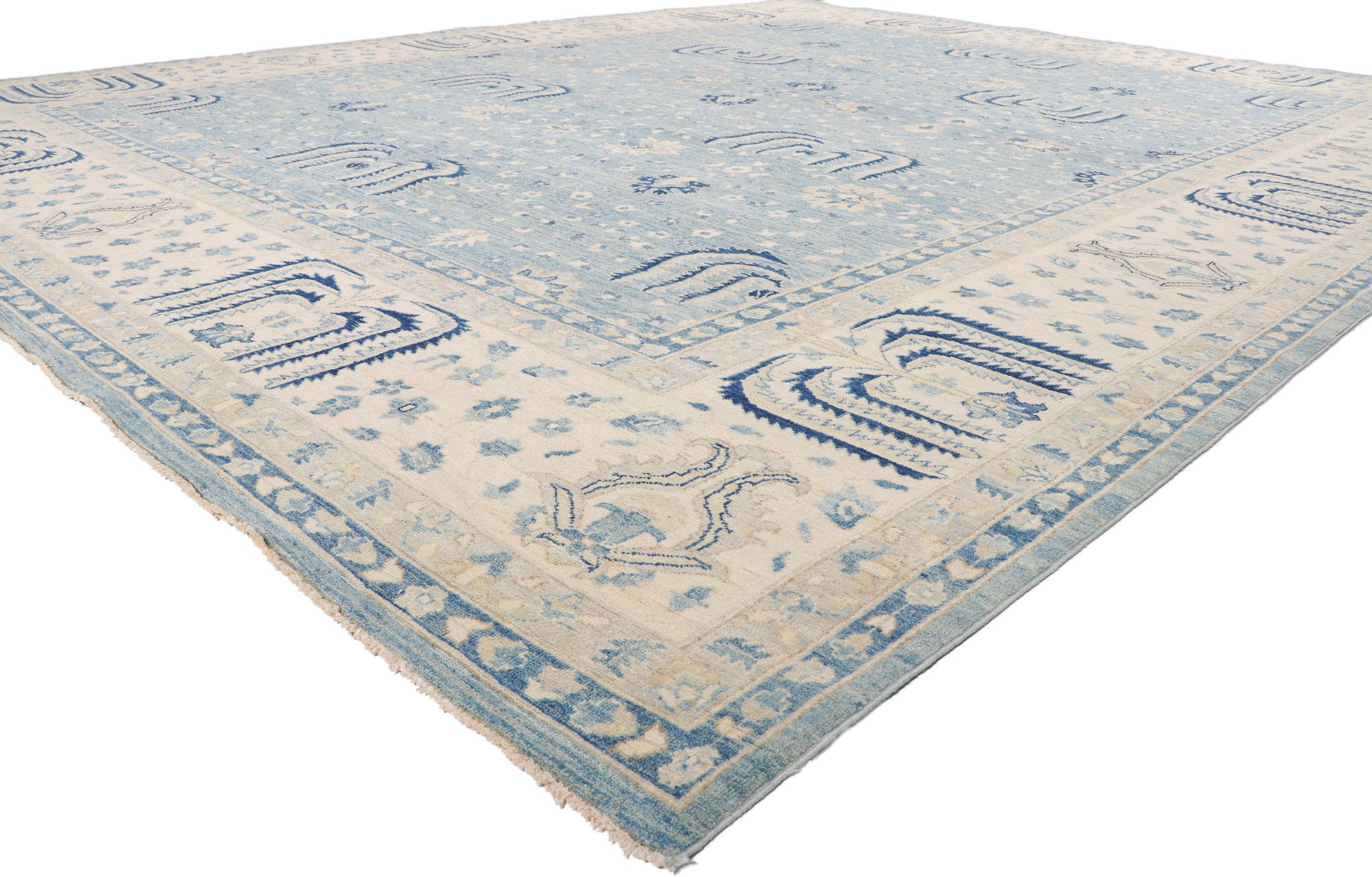 80937 New Contemporary Oushak rug, 11'11 x 14'07.