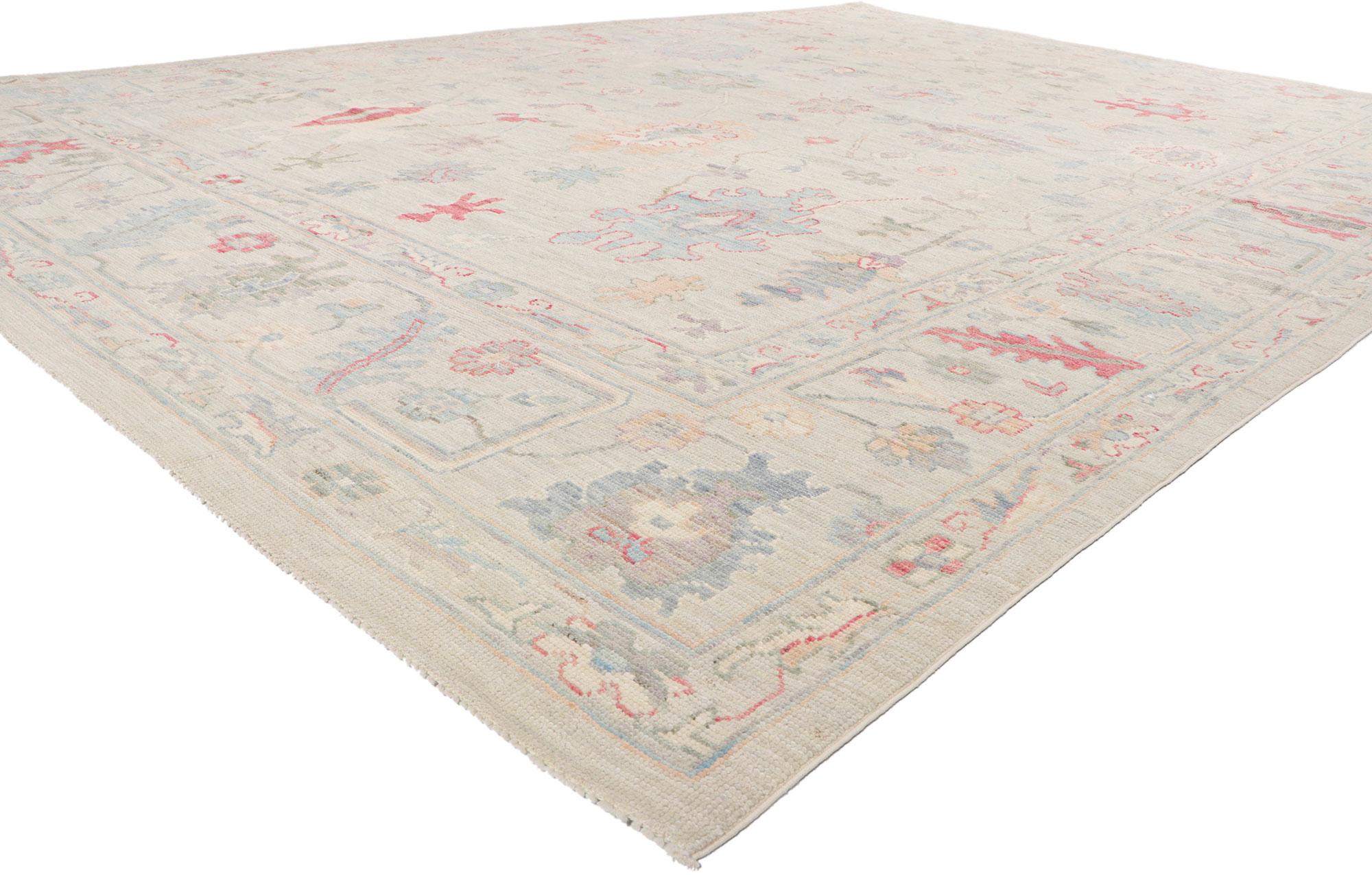 80931 New Contemporary Oushak rug, 10'00 x 14'09.
