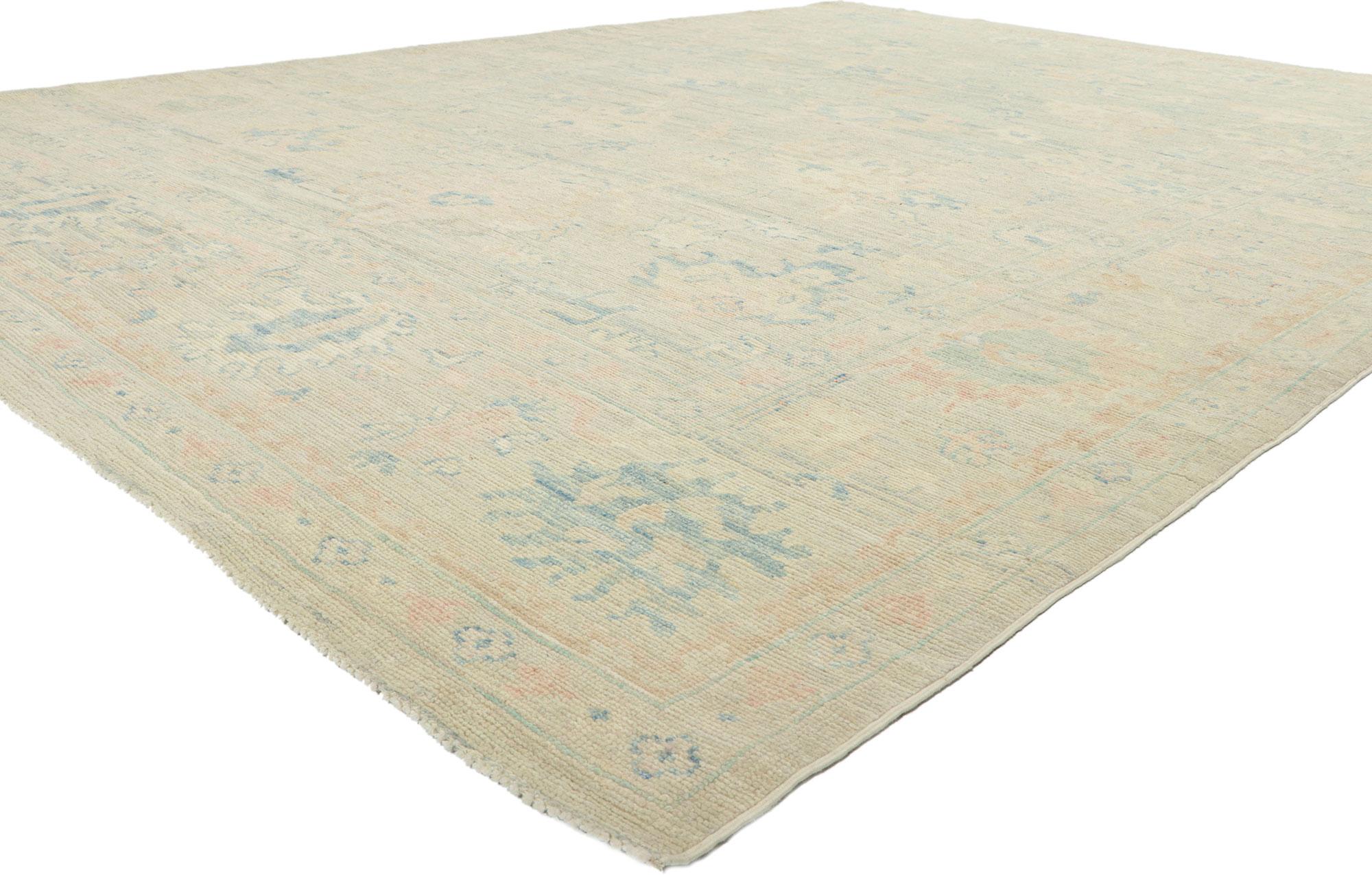 80920 New Contemporary Oushak rug, 08'10 x 11'11.