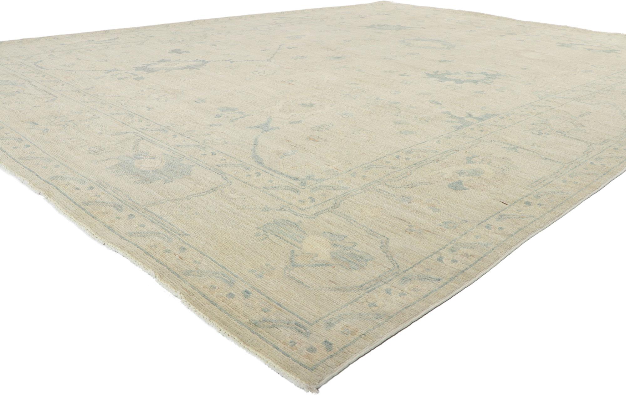 80918 new Contemporary Oushak rug, 09'01 x 11'10.