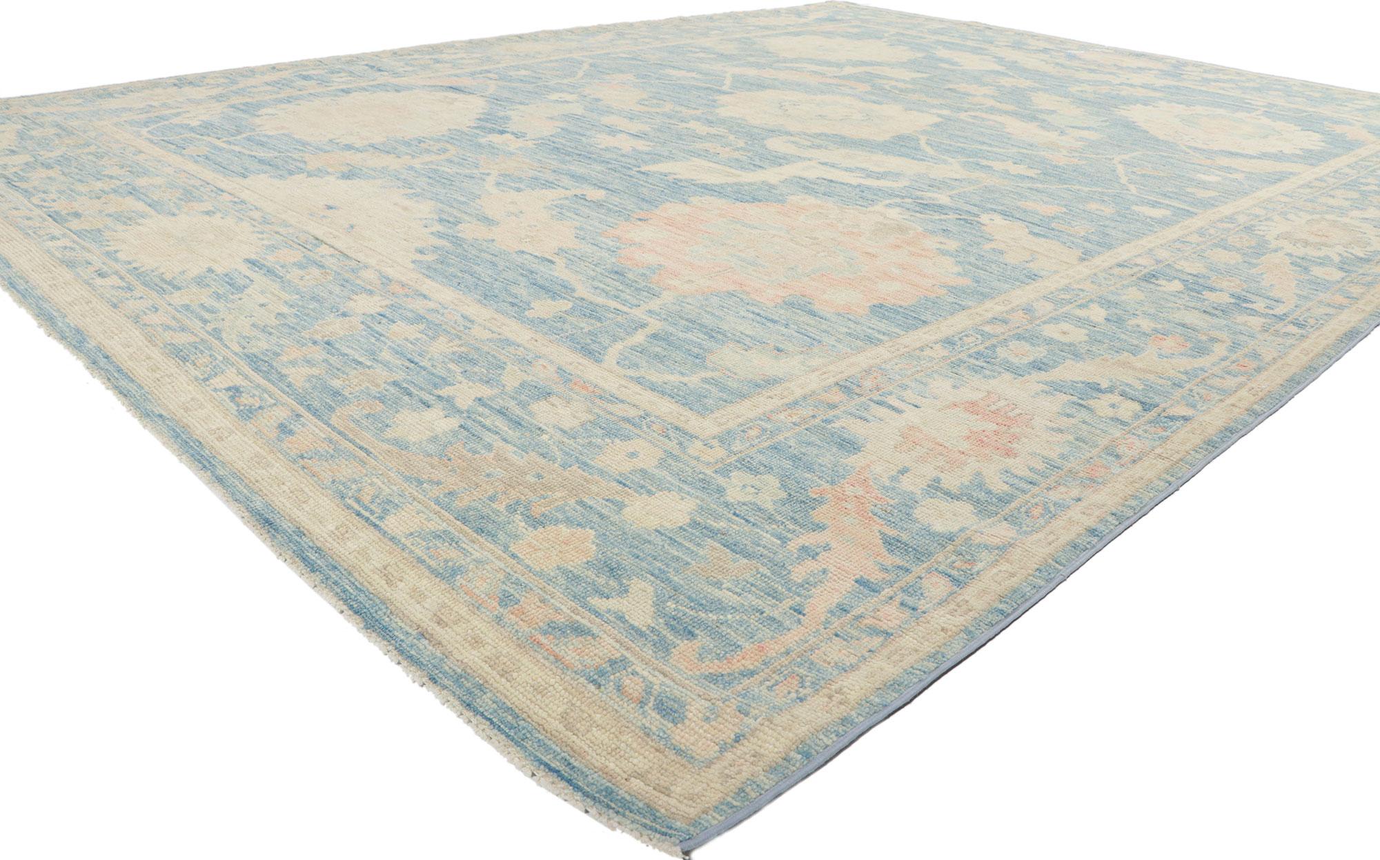 80917 New Contemporary Oushak rug, 09'00 x 11'08.