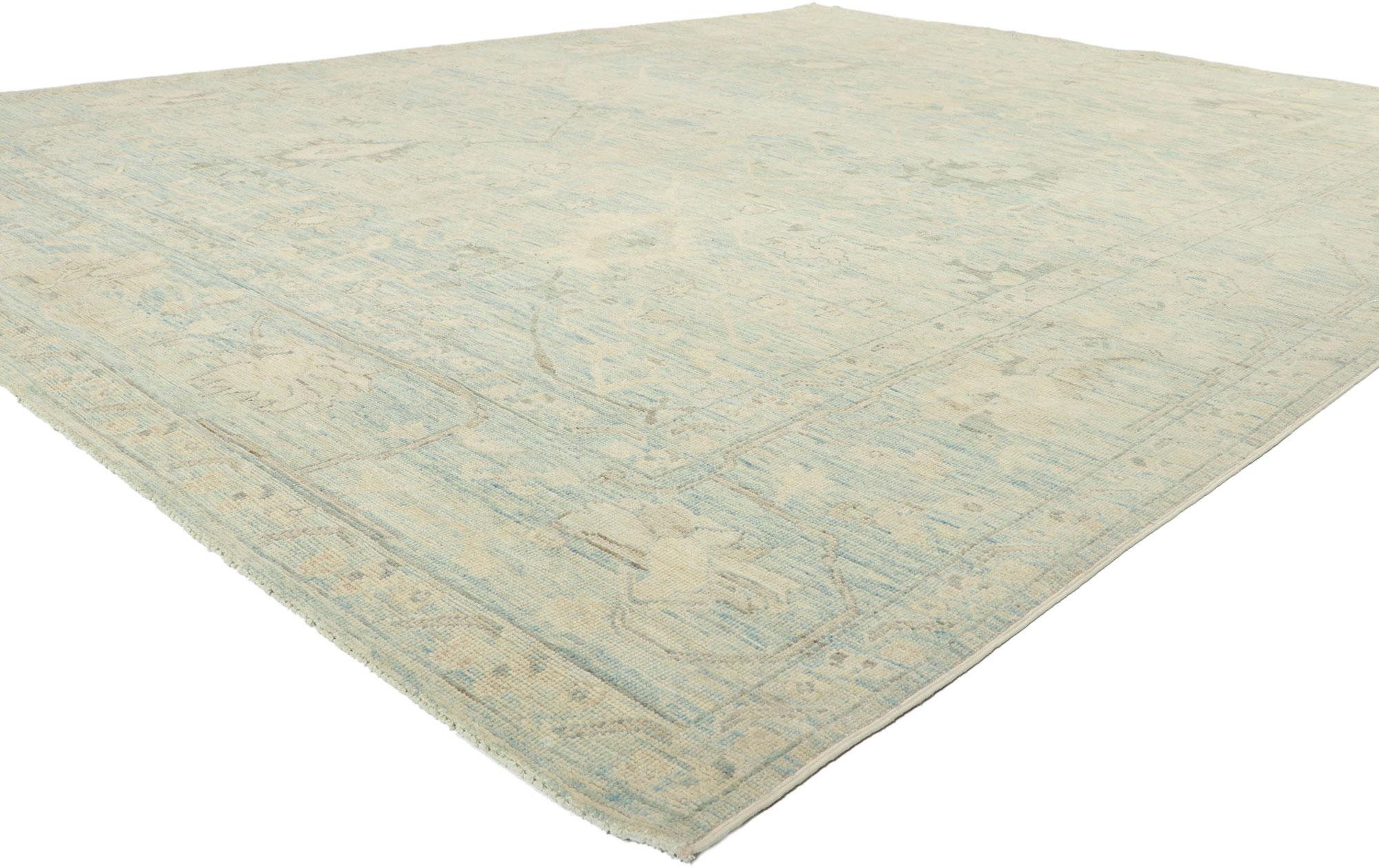 80912 new Contemporary Oushak rug, 08'11 x 11'06.