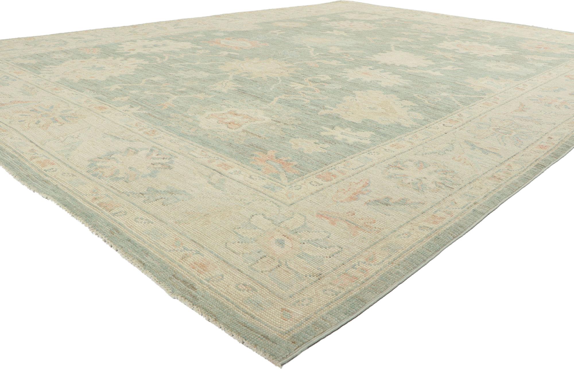 80911 New Contemporary Oushak rug, 08'09 x 11'09.