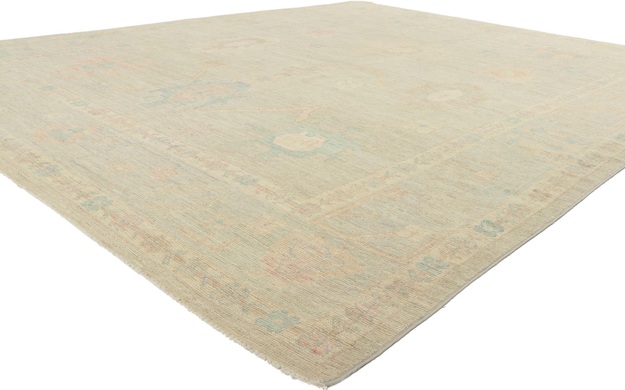 80899 New Contemporary Oushak rug, 08'01 x 10'00.