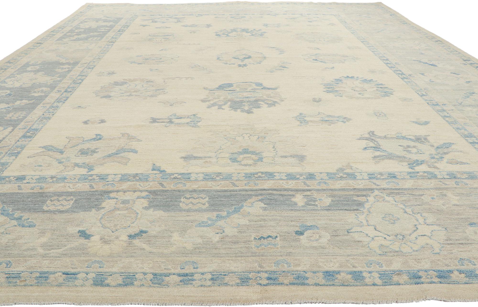 Pakistani New Contemporary Oushak Rug For Sale