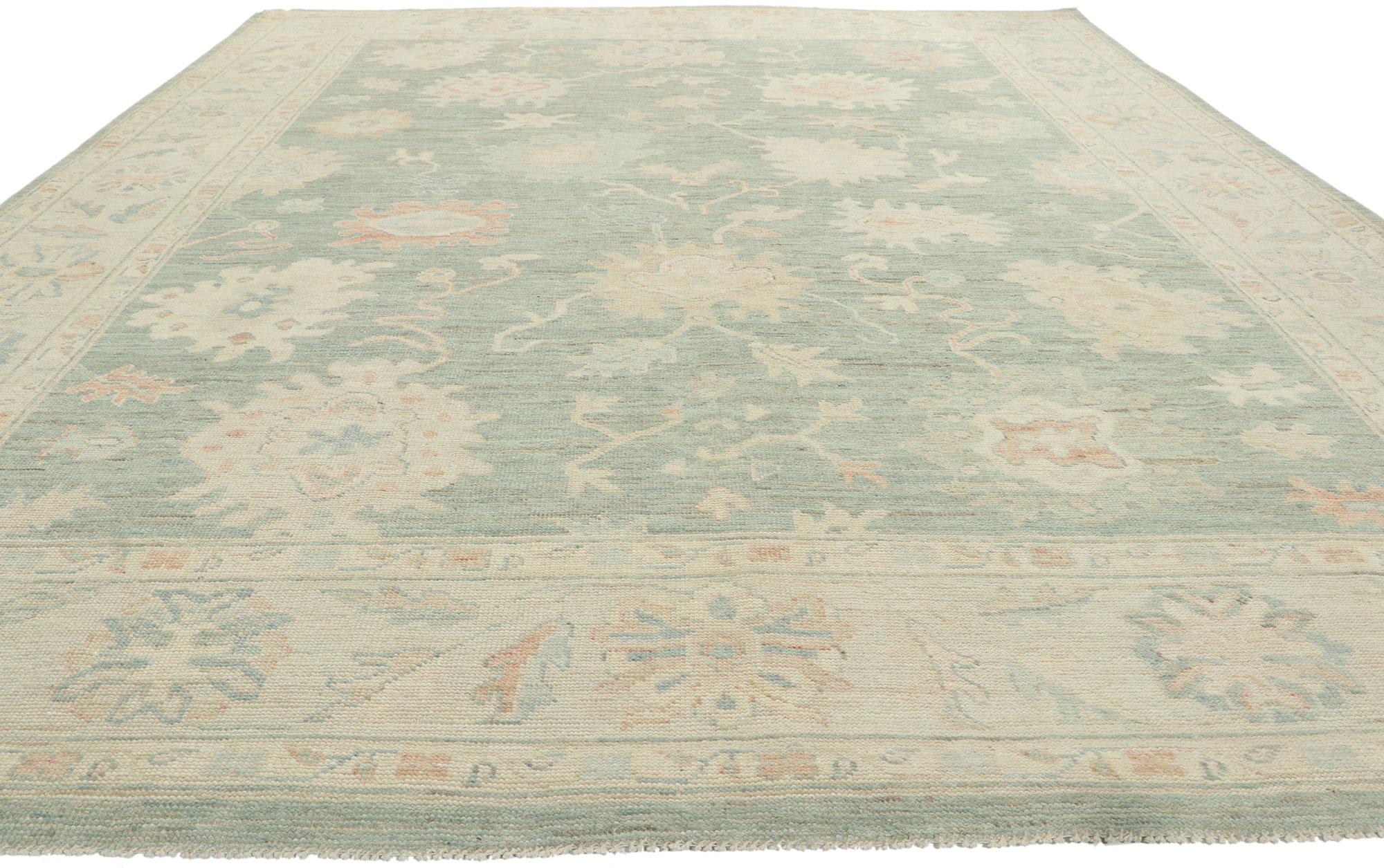 Pakistani New Contemporary Oushak Rug For Sale