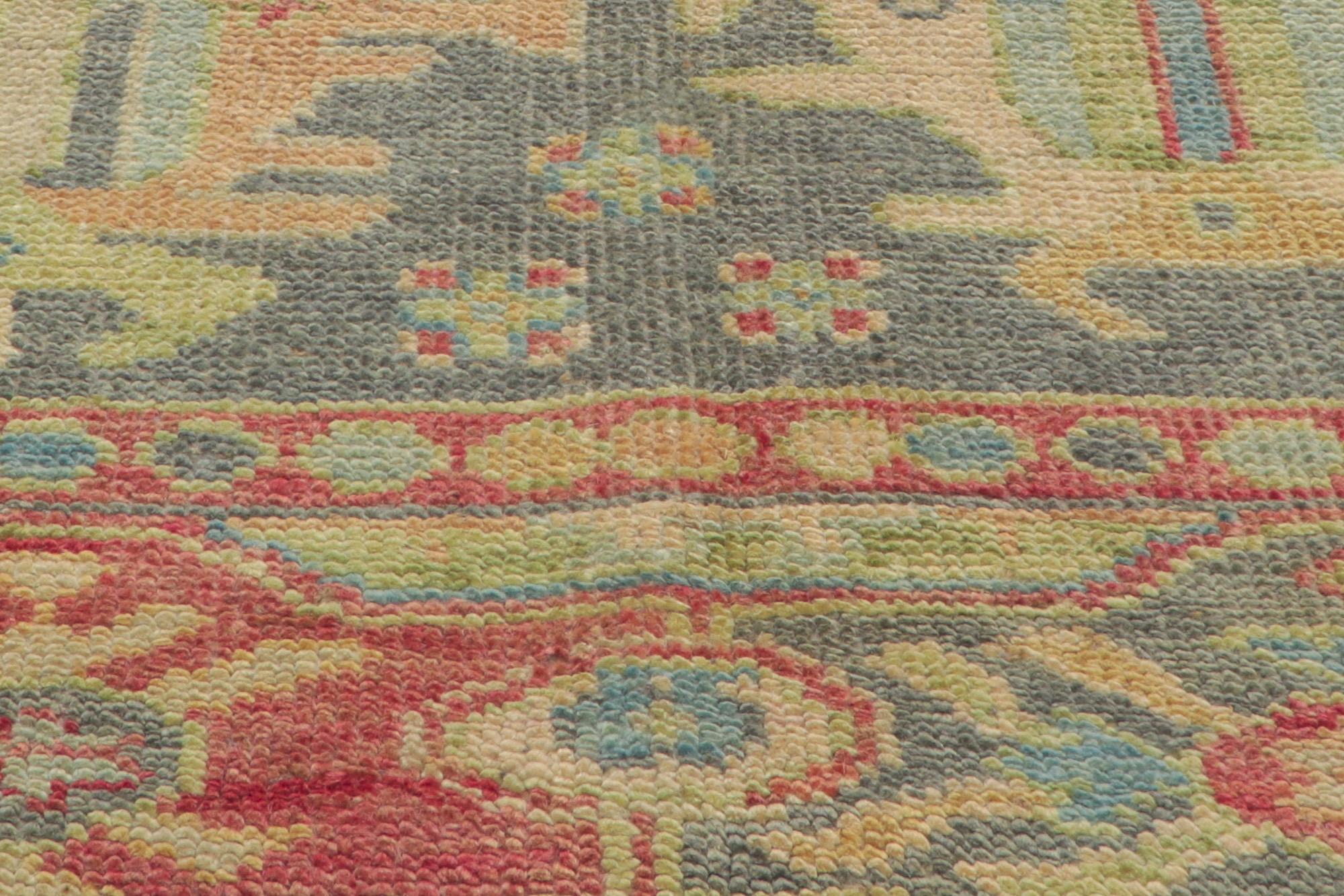 Nueva Alfombra Moderna Oushak Gris de Colores con Elegancia Contemporánea en Nuevo estado para la venta en Dallas, TX