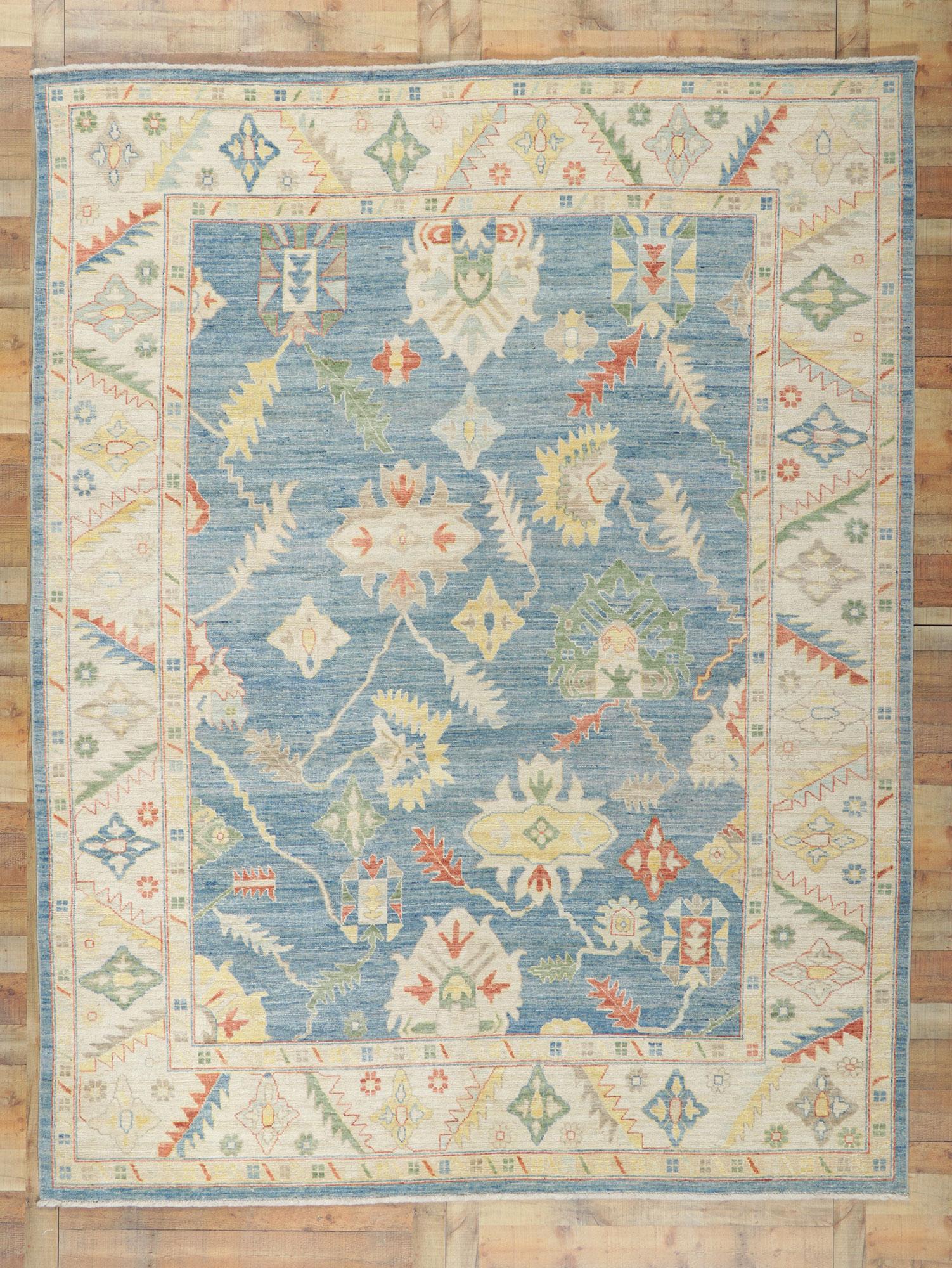 New Contemporary Oushak Rug In New Condition For Sale In Dallas, TX