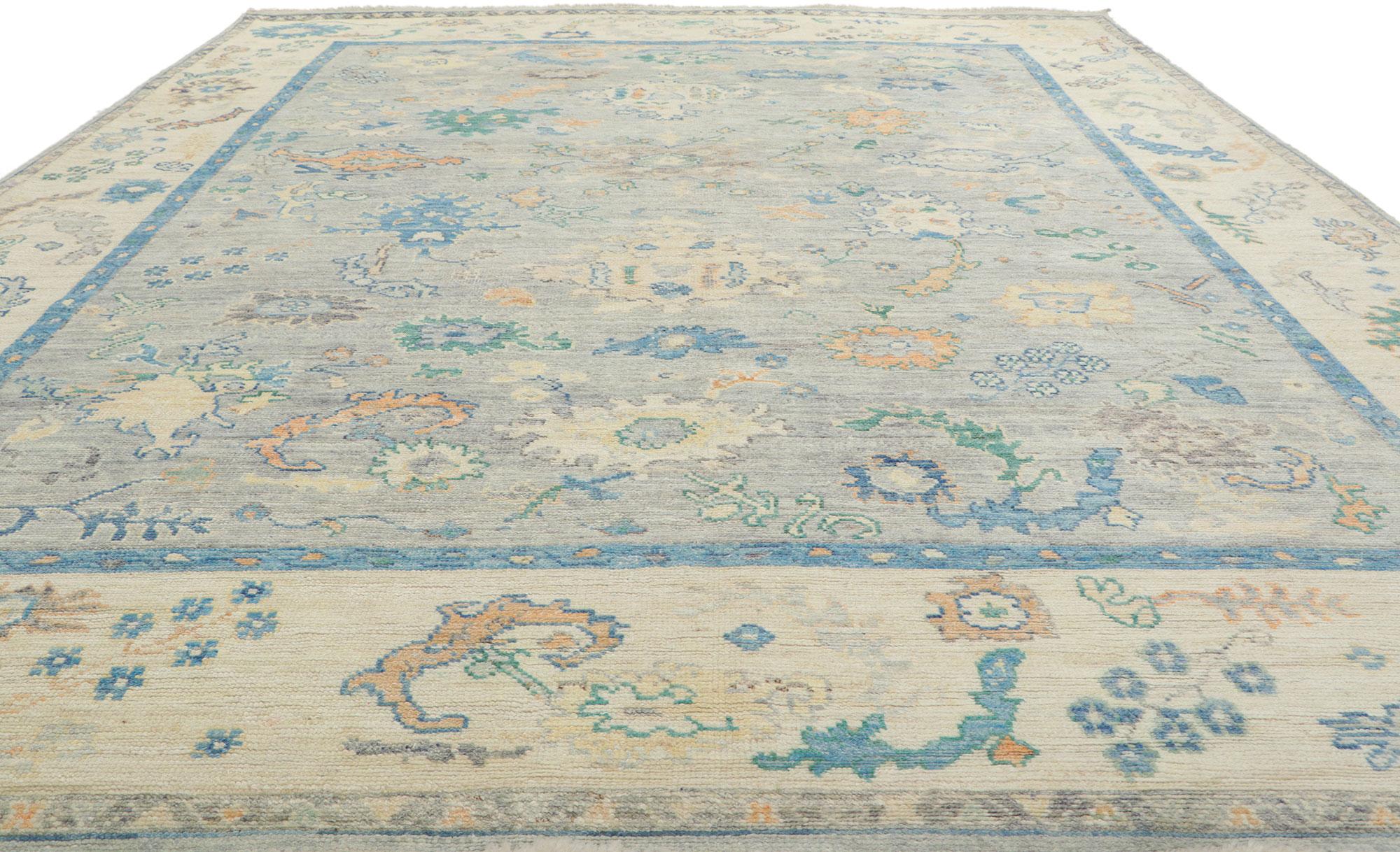 Wool New Contemporary Oushak Rug For Sale