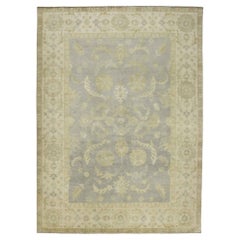 New Contemporary Oushak Rug with Transitional Style