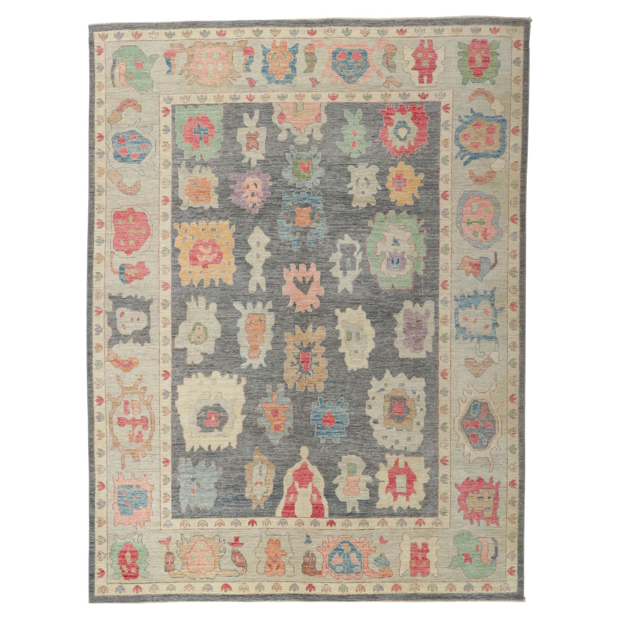 New Contemporary Oushak Rug For Sale