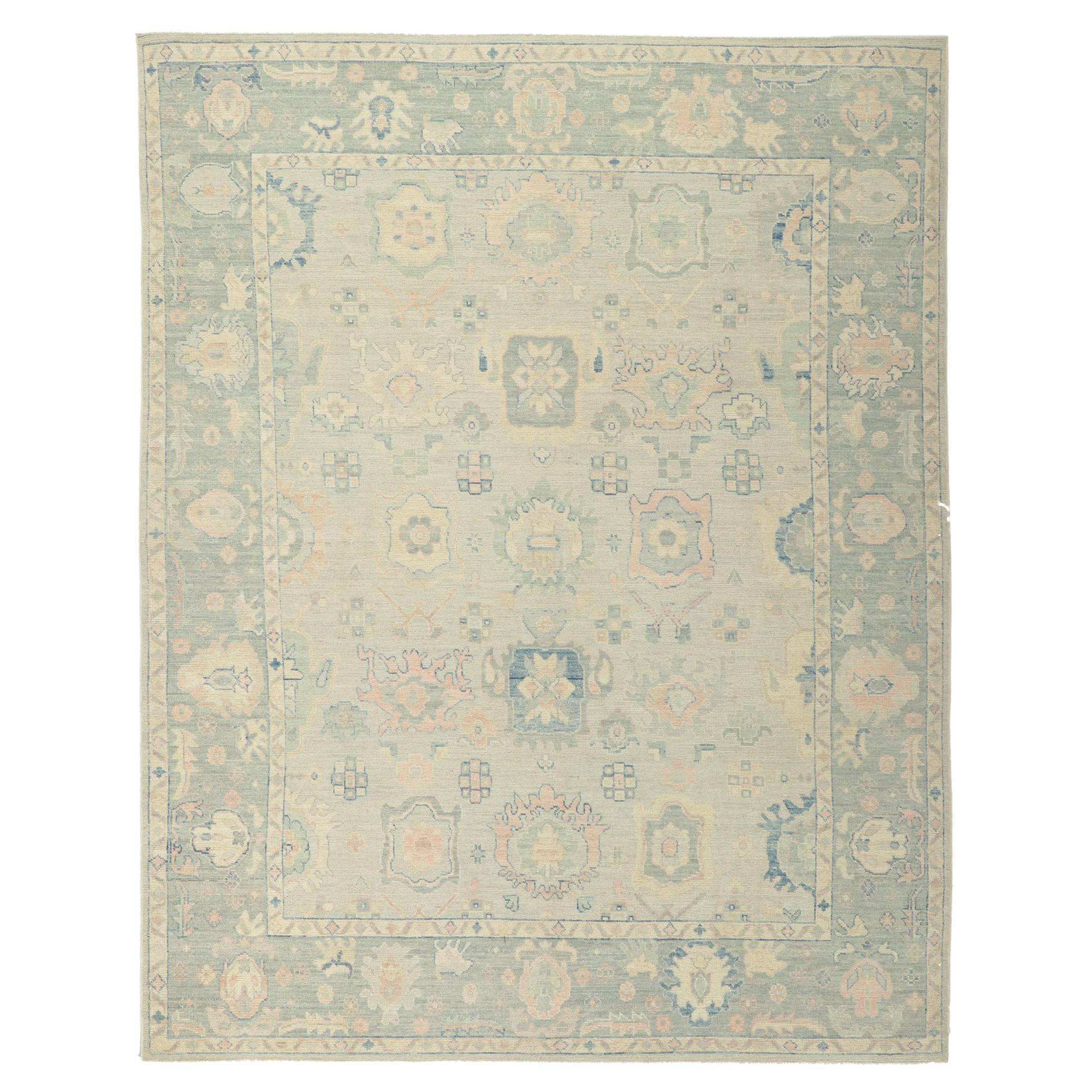 New Contemporary Oushak Rug For Sale
