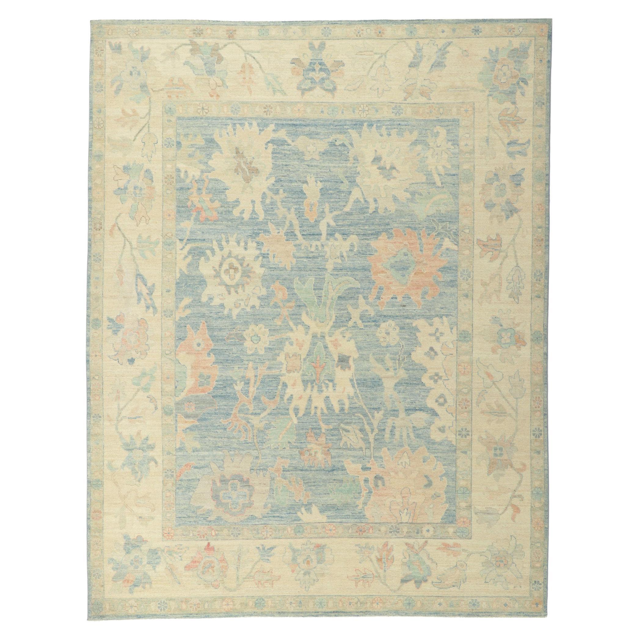 New Contemporary Oushak Rug For Sale