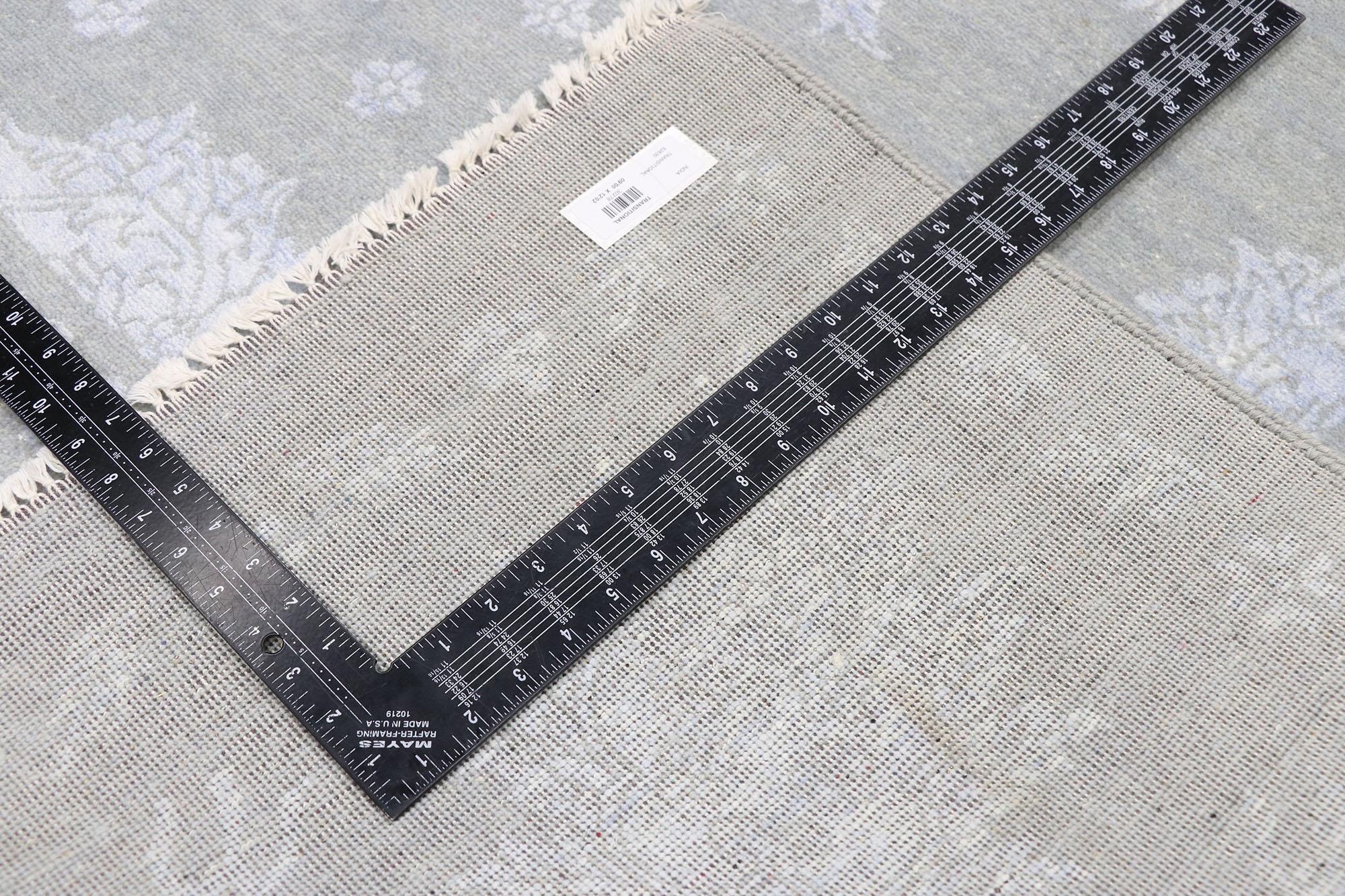 New Contemporary Oushak Rug with Hollywood Regency Style In New Condition For Sale In Dallas, TX