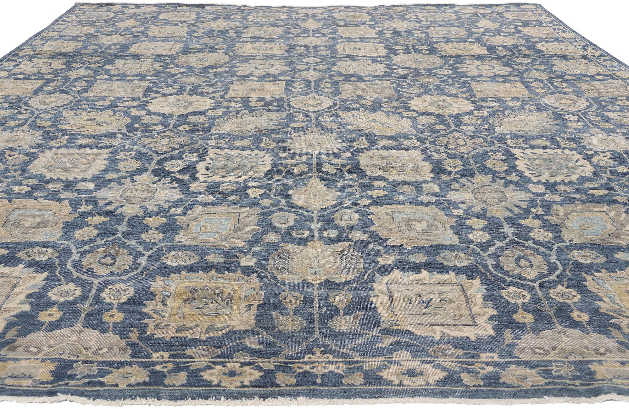 Zeitgenössischer Oushak-Teppich mit modernem Stil im Angebot 10
