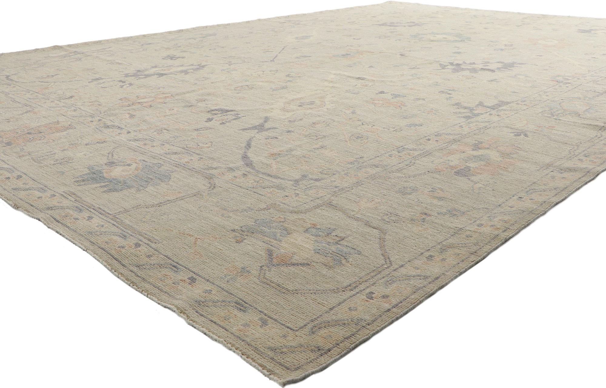 80926 new Contemporary Oushak rug, 09'11 x 13'10.