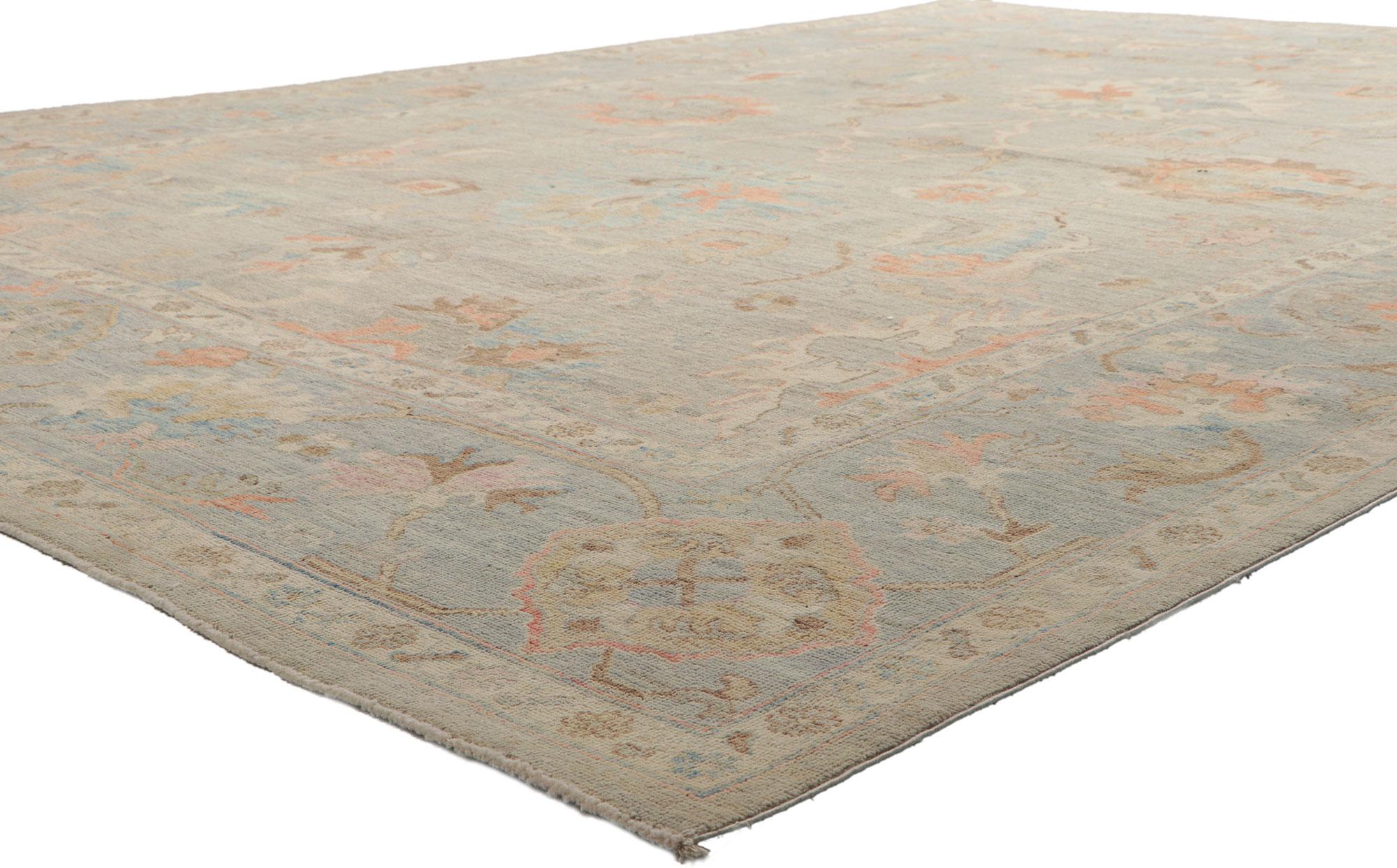 80922 New Contemporary Oushak rug, 10'01 x 13'10.