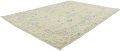 New Modern Muted Oushak Rug with Contemporary Style