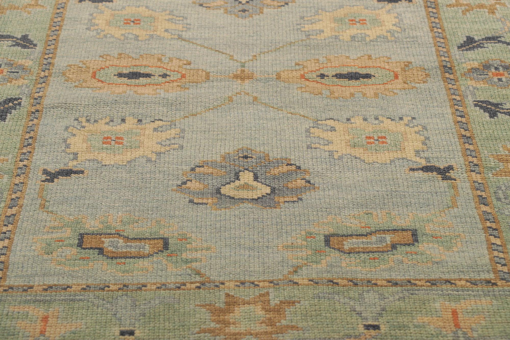 Pakistani New Contemporary Oushak Rug with Modern Style For Sale