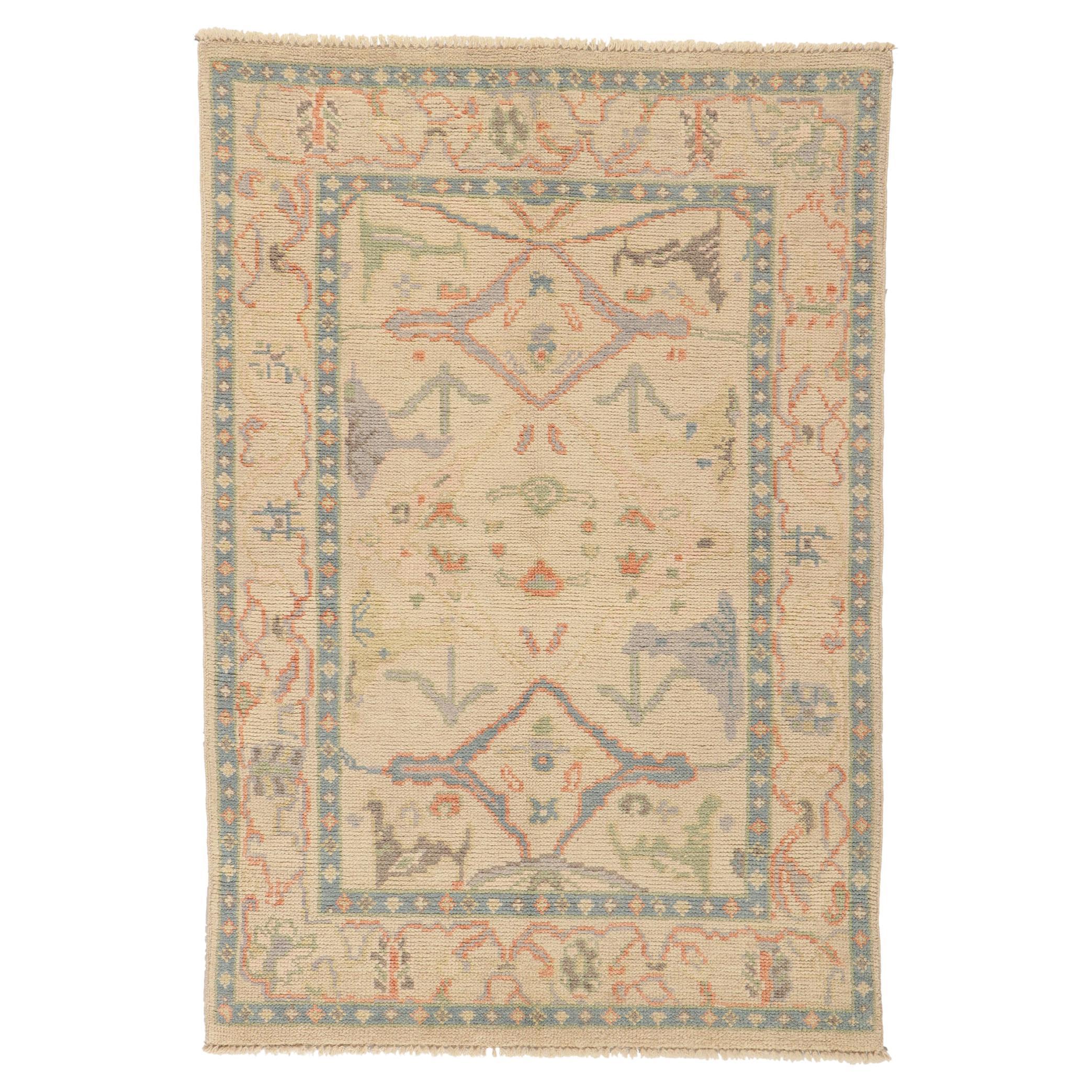 New Contemporary Oushak Rug with Modern Style