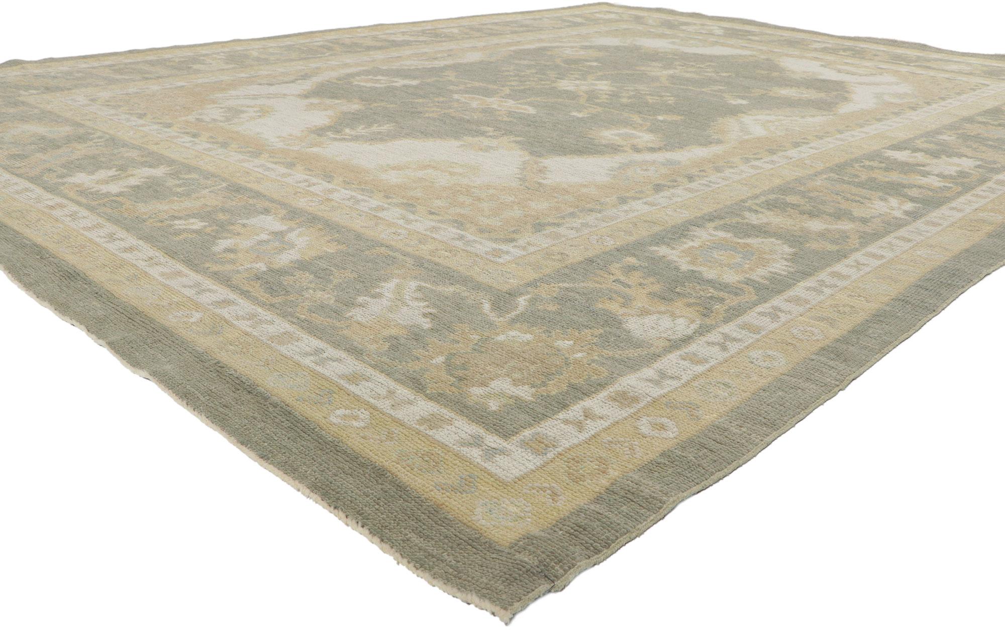 80973 New Contemporary Oushak rug, measures: 09'05 x 12'05.