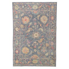 New Contemporary Oushak Rug with Soft Colors