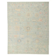 Alfombra Oushak Colorido Pastel, El Estilo Moderno Bridgerton Se Une A La Elegancia Regencycore