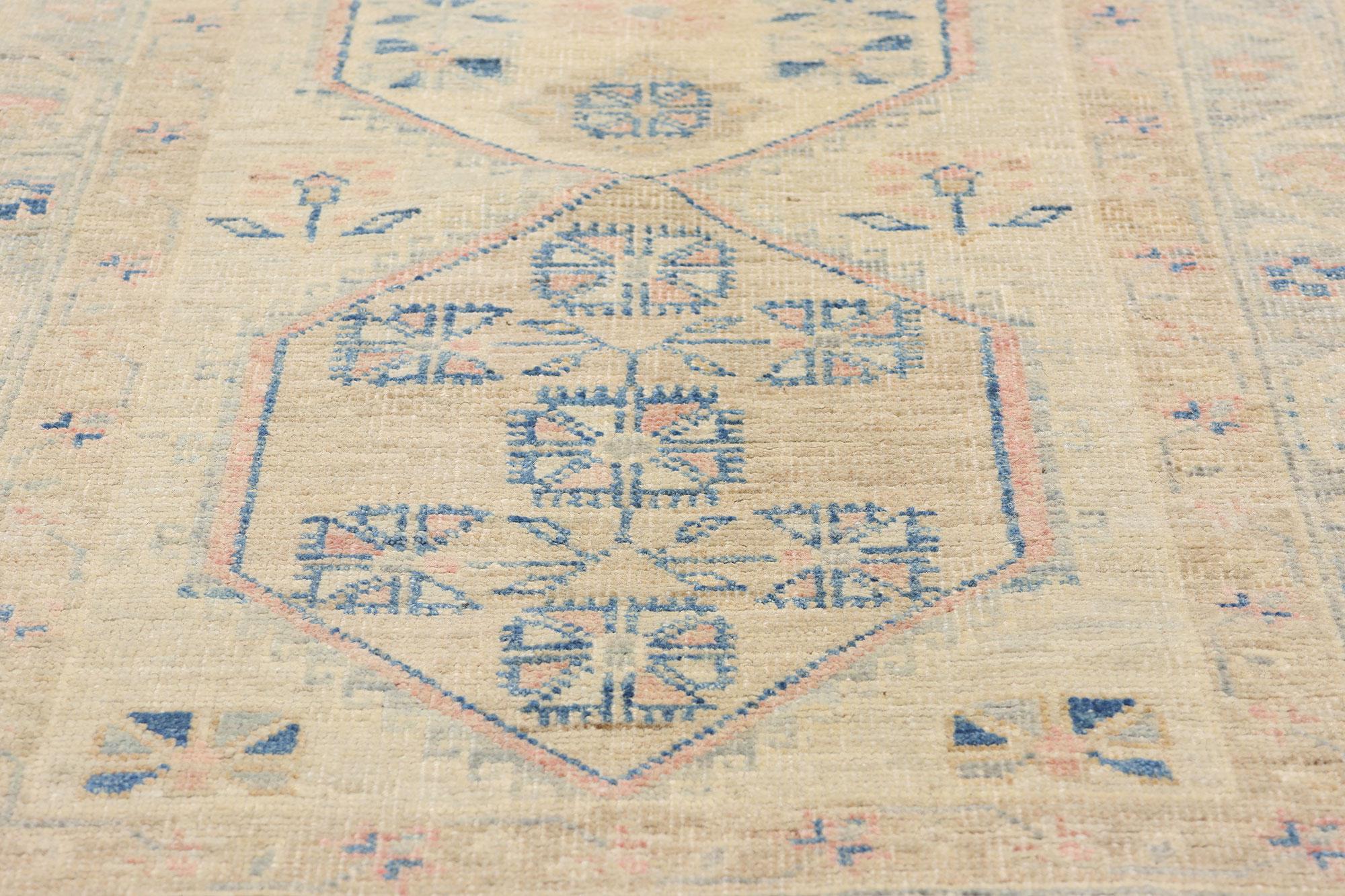Nueva alfombra contemporánea de Oushak con estilo tradicional Anudado a mano en venta