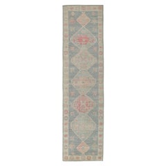 New Contemporary Oushak Runner with Modern Style