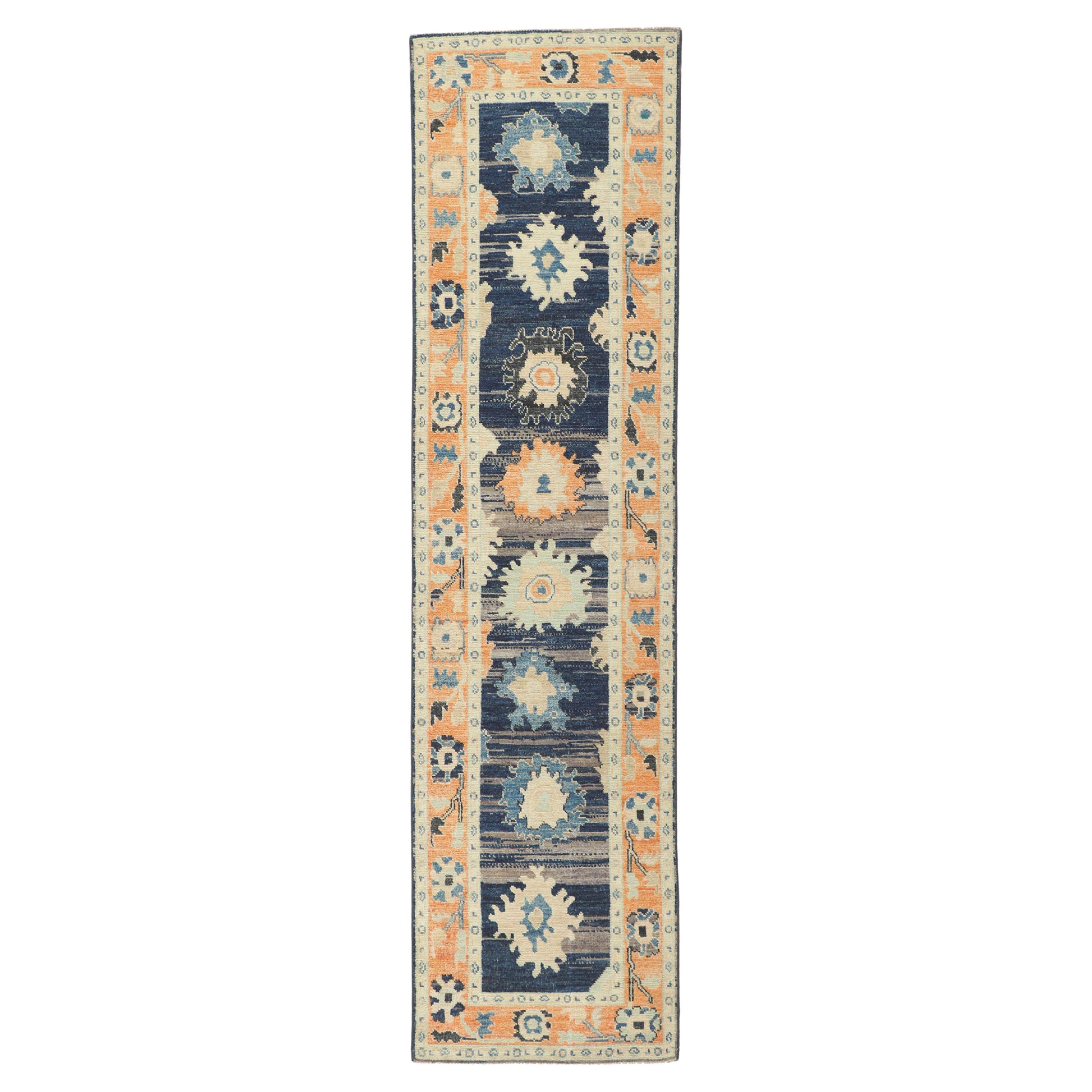 Nouveau tapis de couloir contemporain Oushak de style moderne