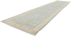 New Contemporary Oushak Runner with Soft Colors