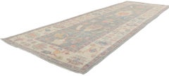 New Contemporary Oushak Runner with Soft Colors