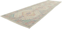New Modern Colorful Oushak Rug with Contemporary Style