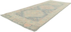 New Modern Oushak Rug with Contemporary Style and Soft Pastel Colors