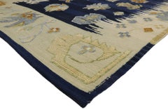 New Contemporary Oushak Souf Rug with Modern Style, Kilim Texture Area Rug