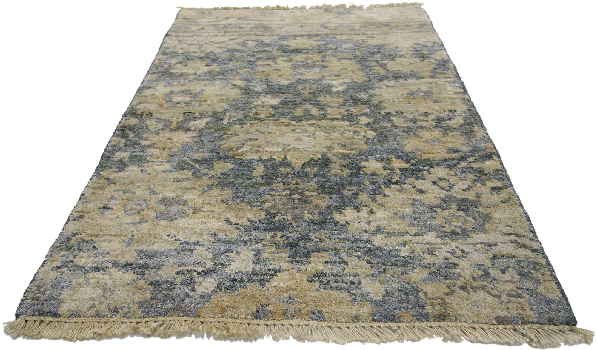 New Contemporary Oushak Style Accent Rug mit Modern Style (21. Jahrhundert und zeitgenössisch) im Angebot