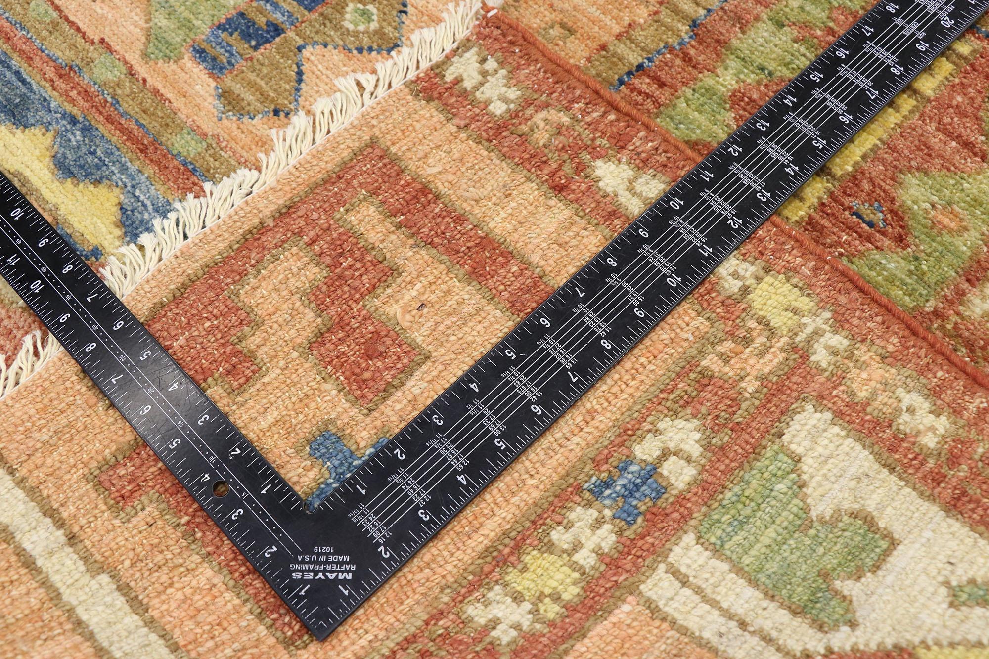 Neuer Contemporary Oushak-Teppich mit luxuriösem böhmischen Stammesstil im Zustand „Neu“ im Angebot in Dallas, TX