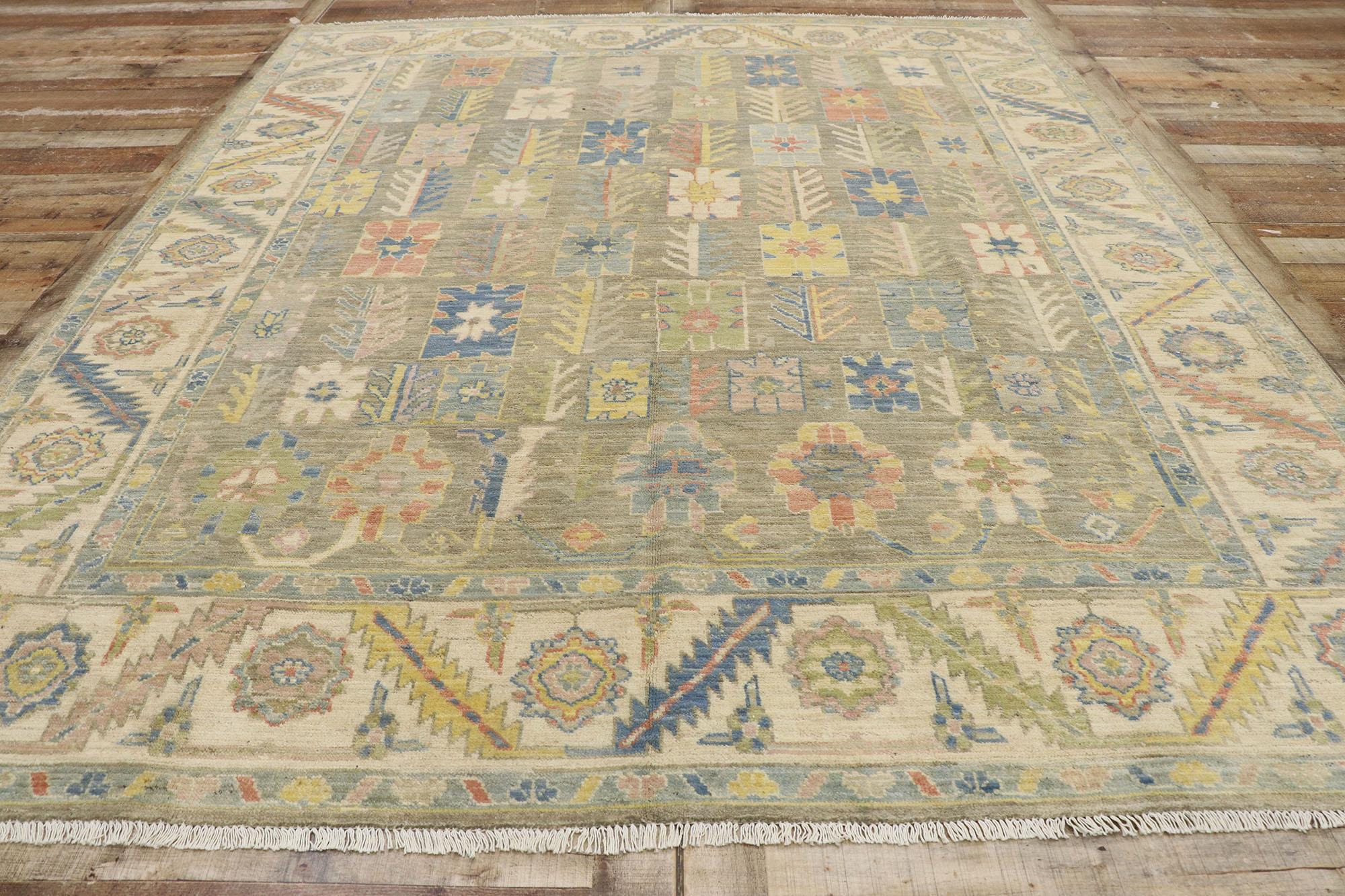 New Contemporary Oushak Style Rug  For Sale 1