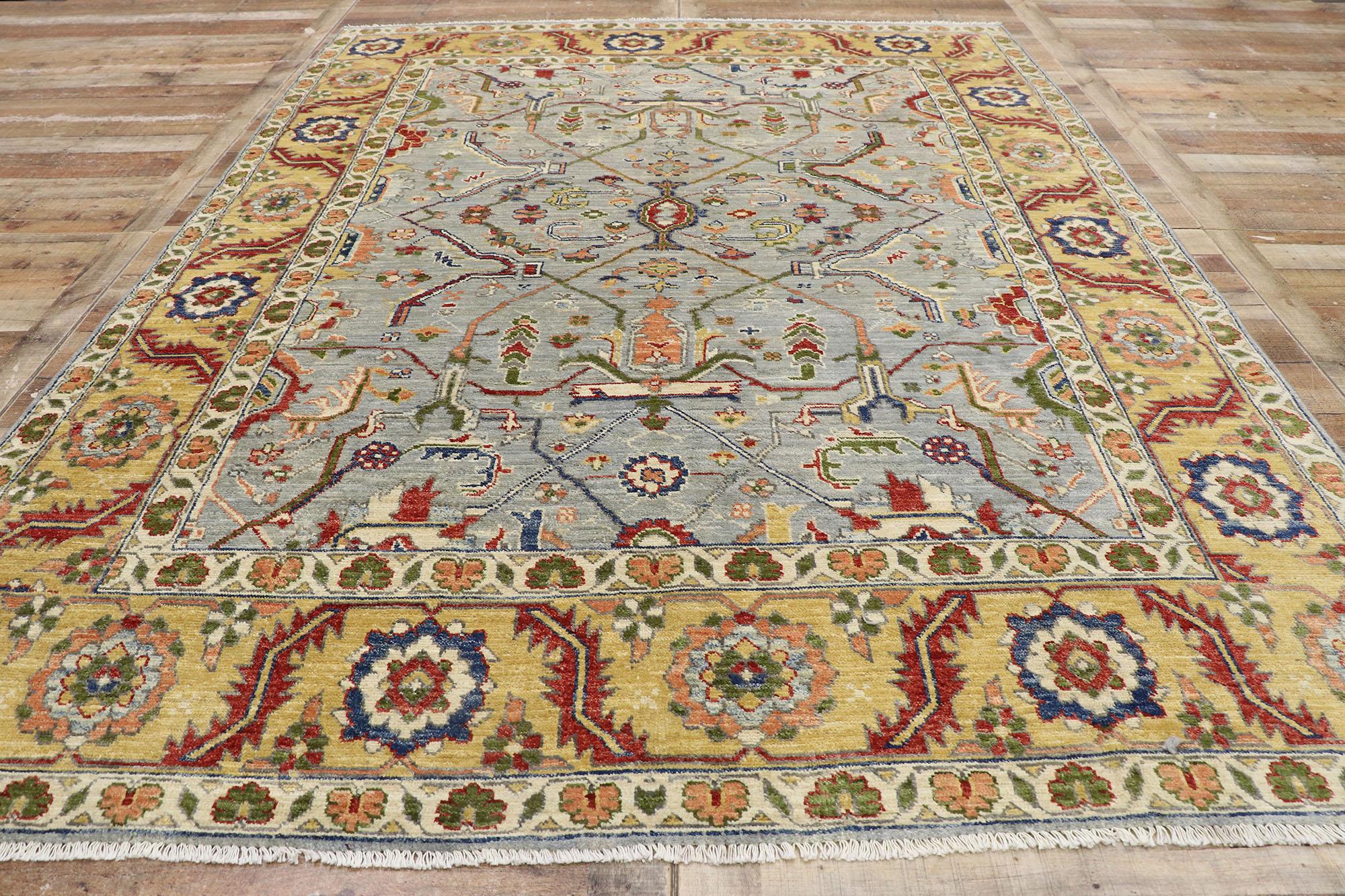New Contemporary Oushak Style Rug  For Sale 1