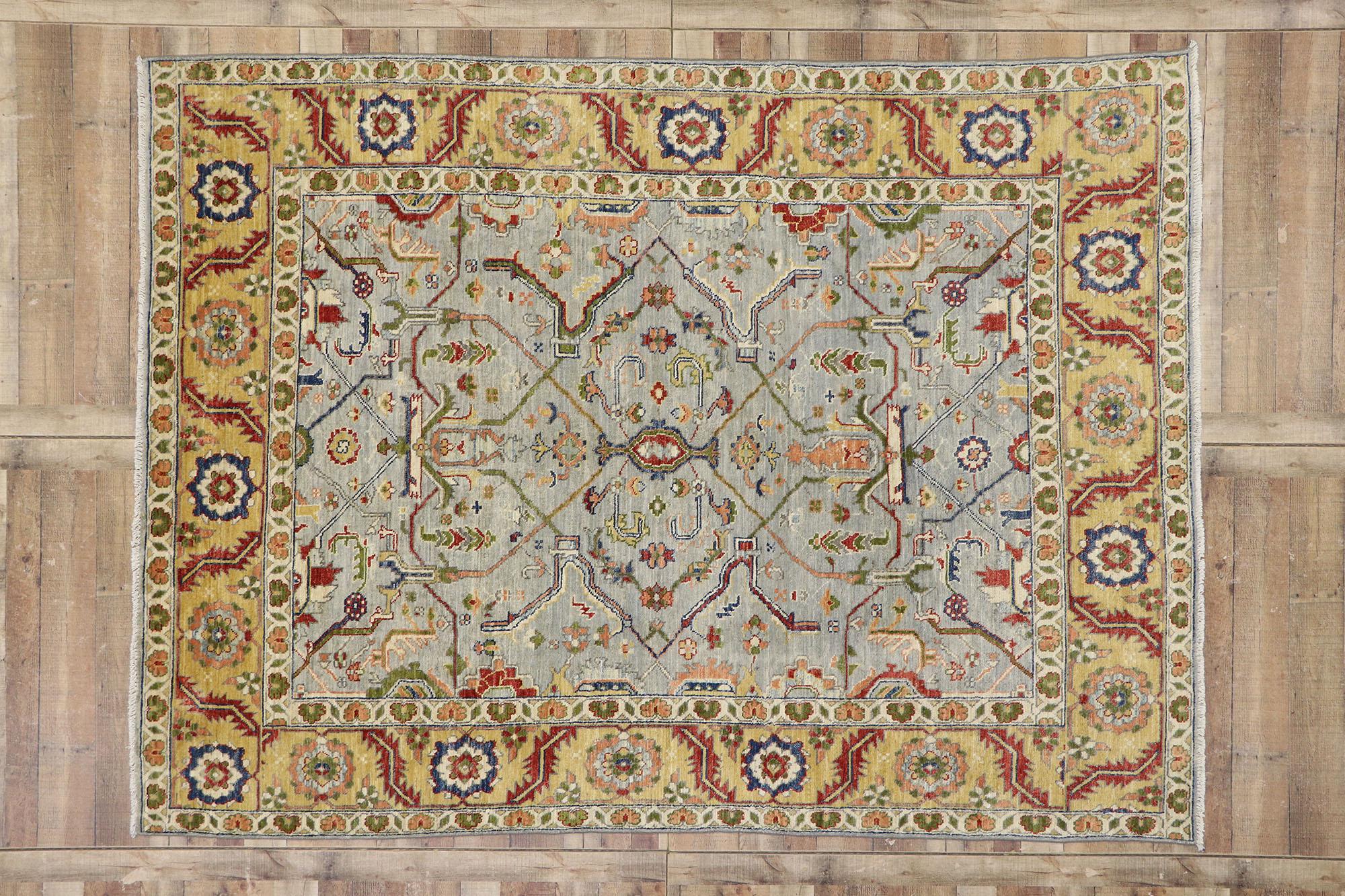 New Contemporary Oushak Style Rug  For Sale 2