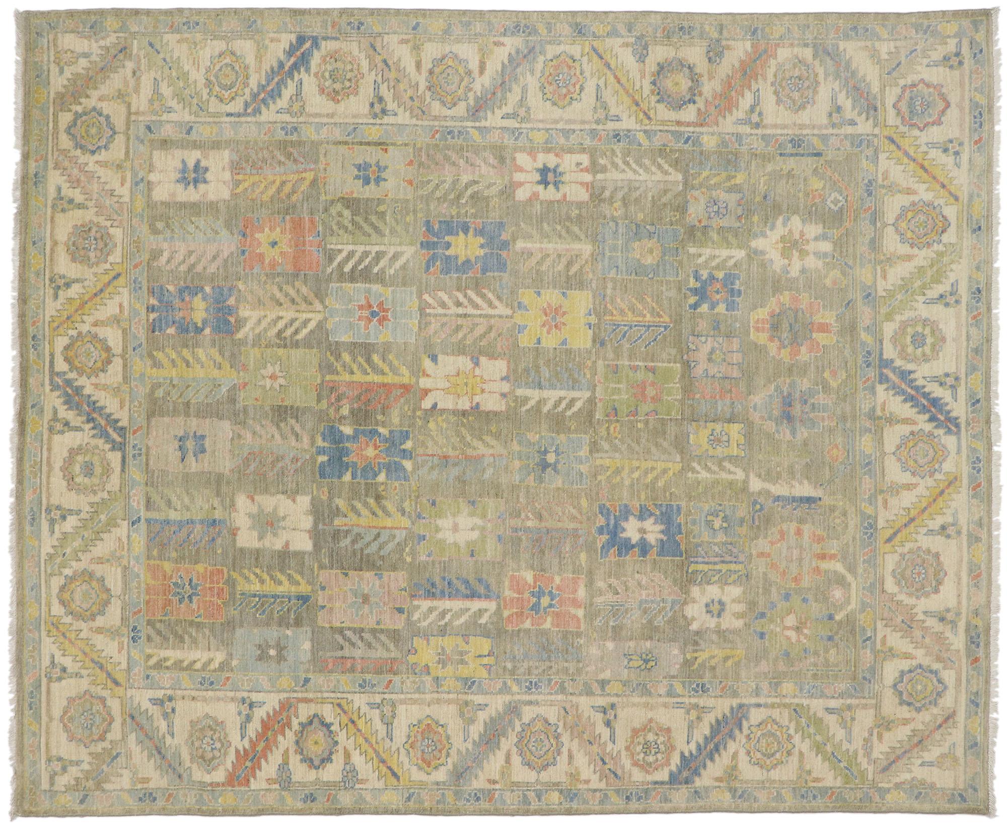 New Contemporary Oushak Style Rug  For Sale 3