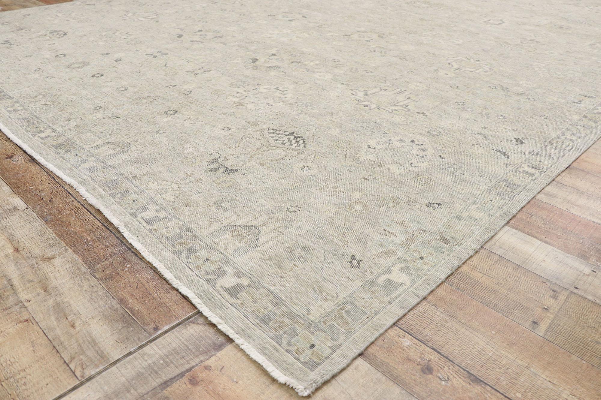 New Contemporary Oushak Style Rug with Modern Rustic Industrial Style In New Condition In Dallas, TX