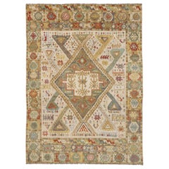 New Contemporary Oushak Style Rug with Modern Tribal Design