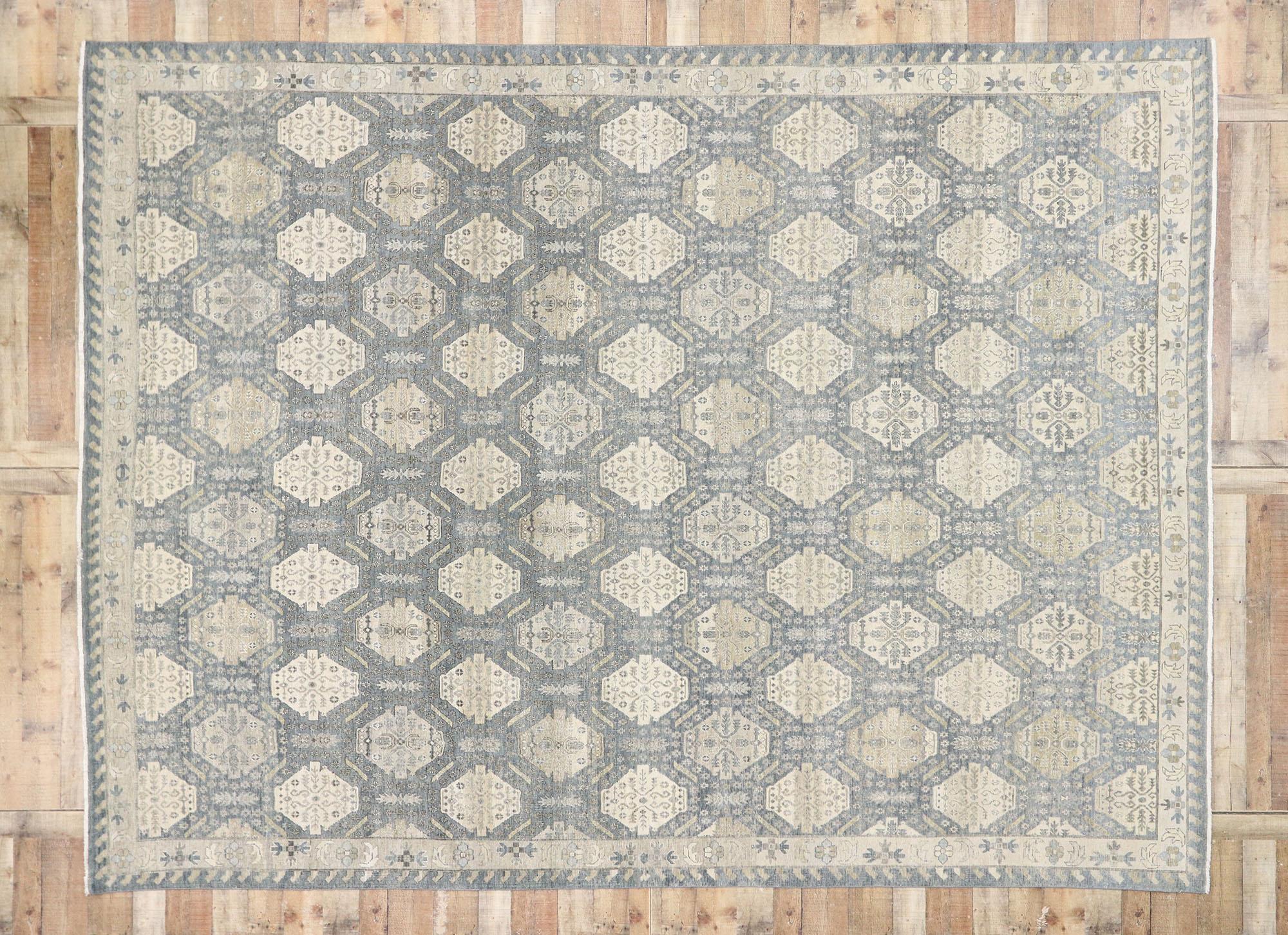 Nouveau tapis contemporain de style Oushak avec style côtier rustique en vente 1
