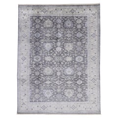 New Contemporary Oushak Transitional Gray Rug with Modern Style