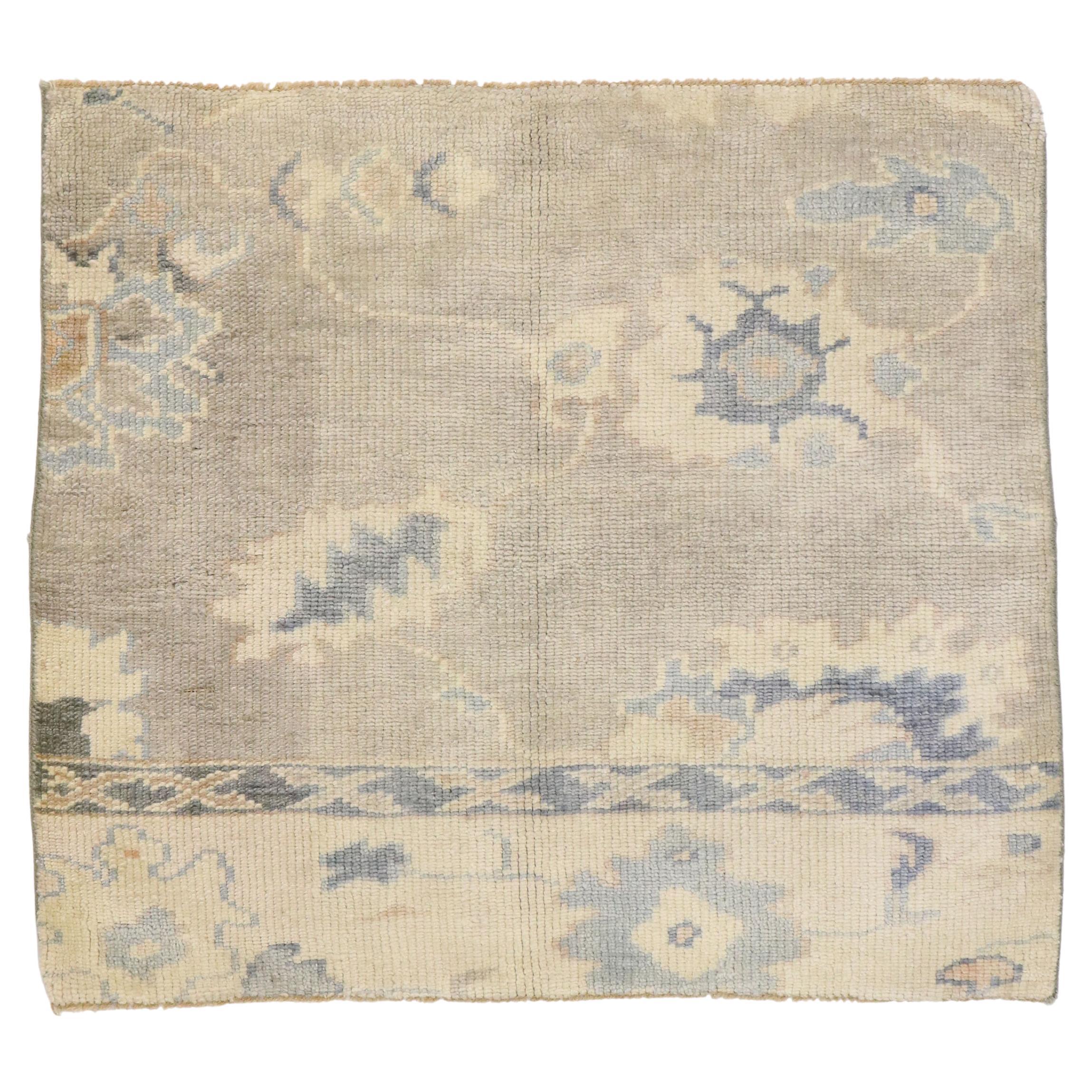 New Contemporary Oushak Wagireh Rug For Sale