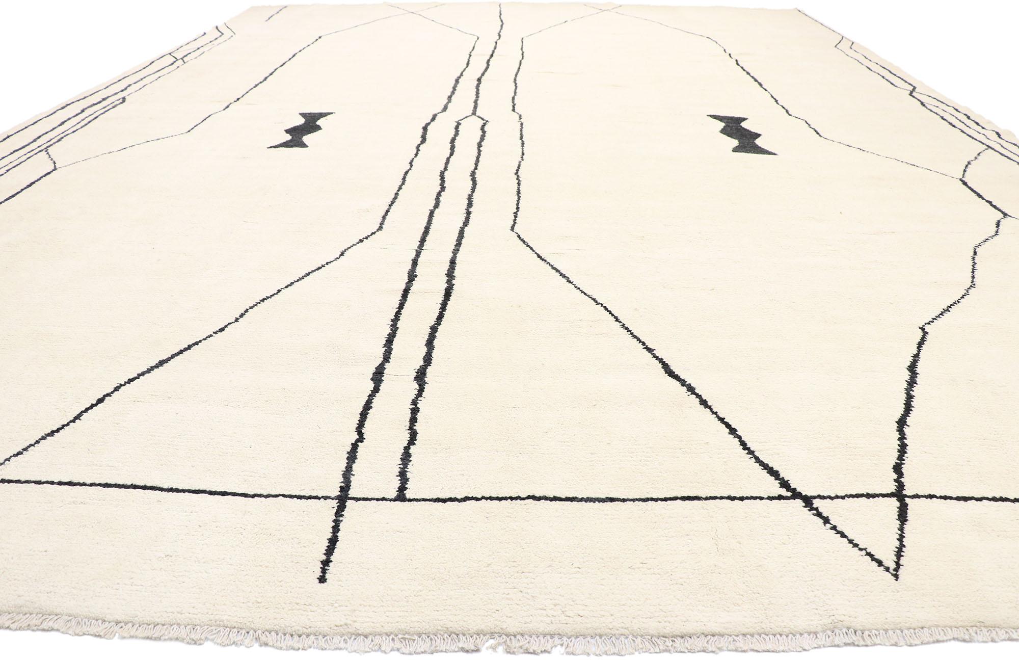 Tribal New Contemporary Oversized Moroccan Style Rug  For Sale