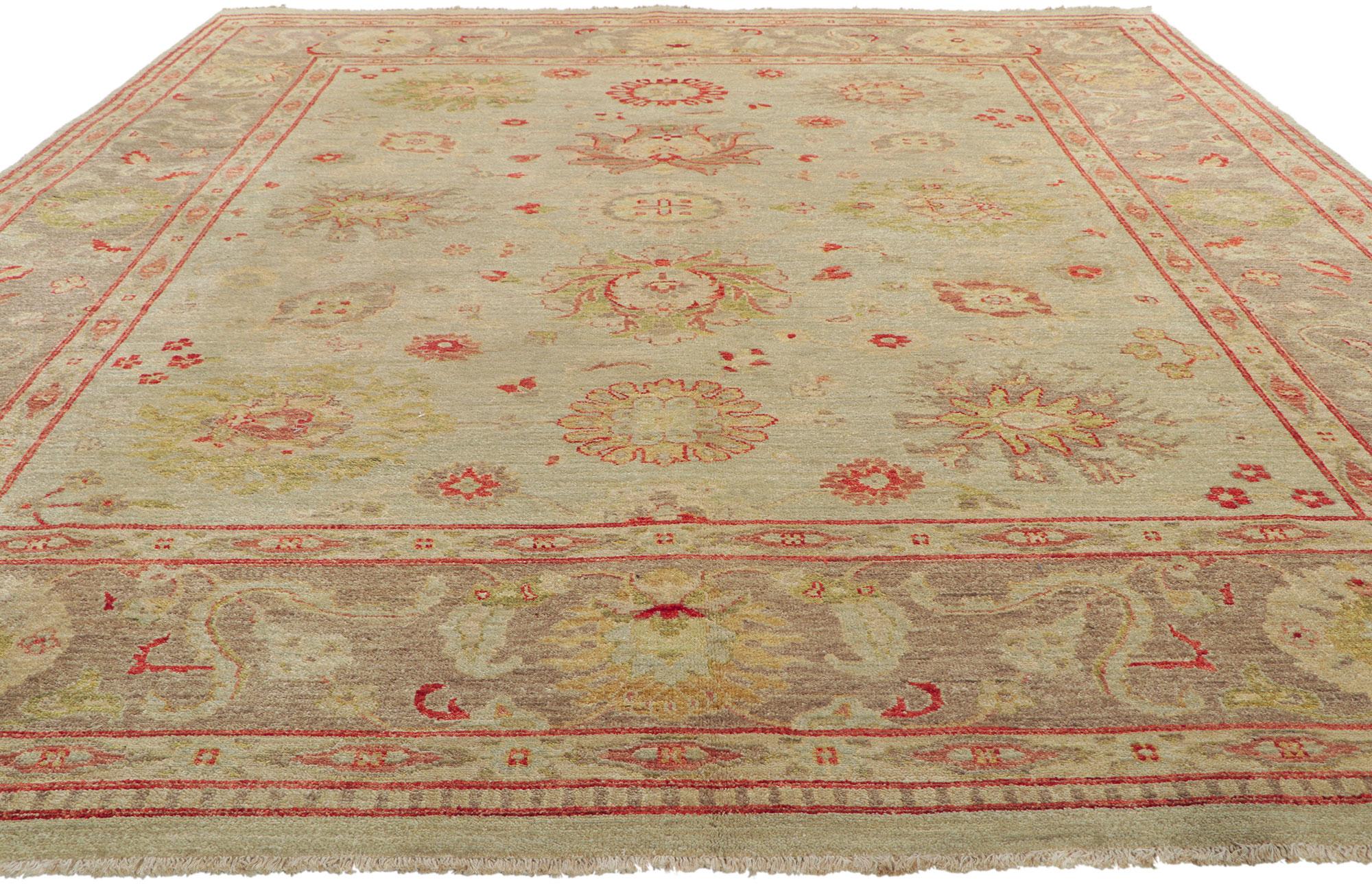 New Contemporary Oushak Carpet with Traditional Style (Nouveau tapis contemporain en oushak avec un style traditionnel) en vente 3
