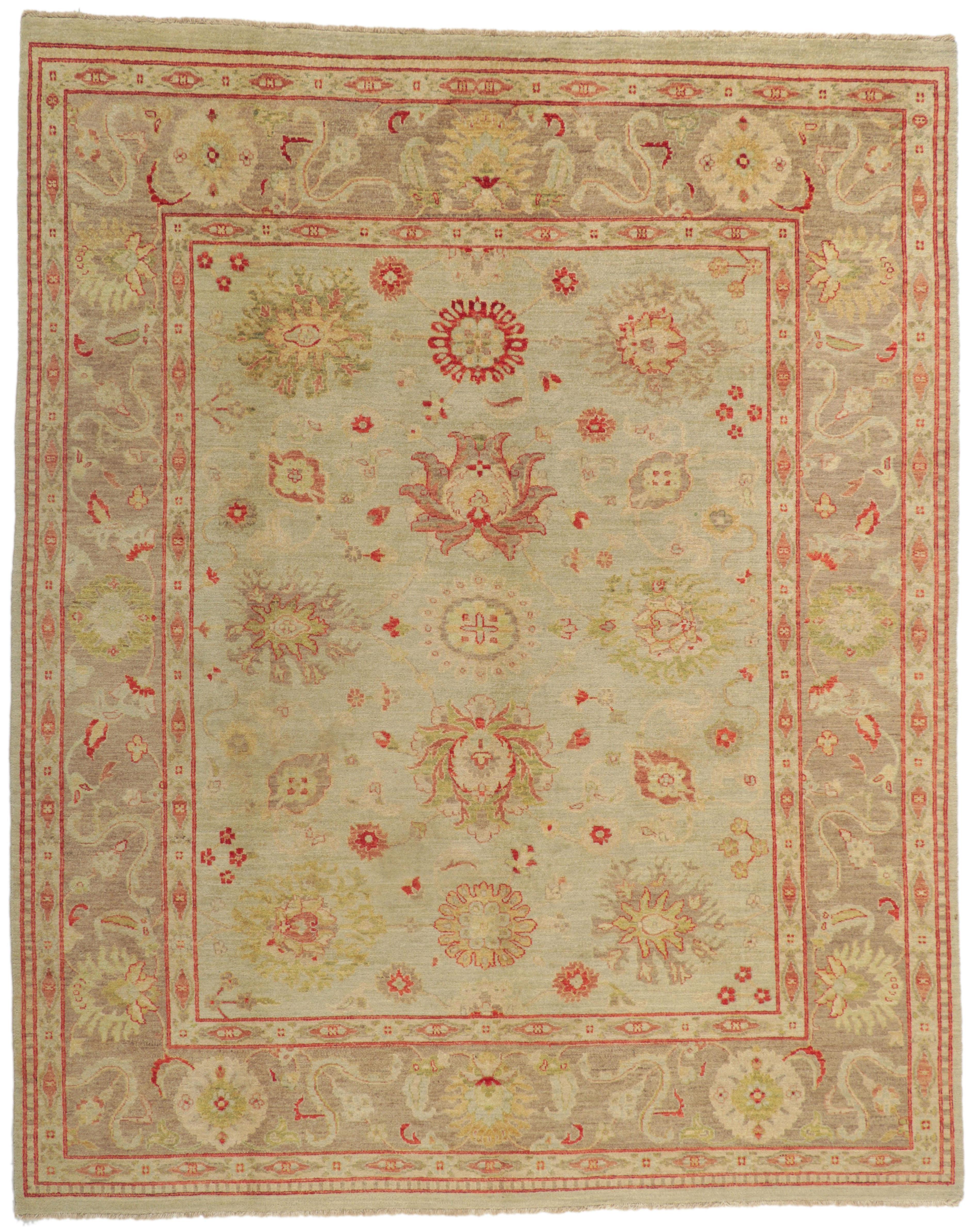 Neuer Contemporary Oushak-Teppich mit traditionellem Stil